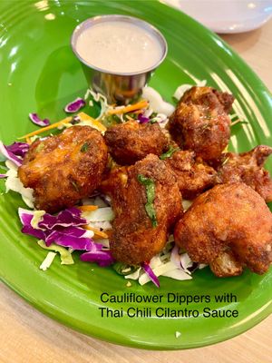 Cauliflower Dippers  at Native Foods in Palm Springs