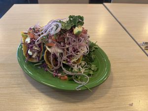 Amazing Tempeh Tacos 🌮   at Native Foods in Palm Springs