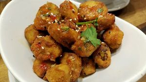 Thai brussel sprouts at Native Foods in Palm Springs