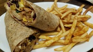 Jamaican jerk wrap at Native Foods in Palm Springs