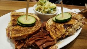 Reuben with potato salad at Native Foods in Palm Springs