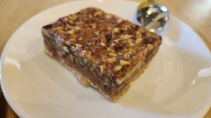 Pecan pie bar, yummy!! at Native Foods in Palm Springs