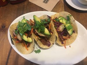 Vegan tacos  at Native Foods in Palm Springs