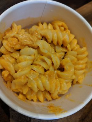 Creamy tasty Mac and cheese at Native Foods in Palm Springs