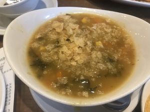 Potato and kale soup at Native Foods in Palm Springs