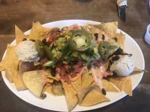 Nachos with guacamole  at Native Foods in Palm Springs