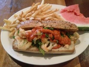 cauliflower power sub at Native Foods in Palm Springs