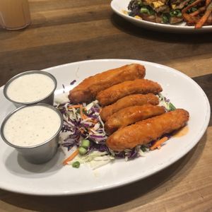 Their ranch was out of this world! Best vegan buffalo wings I’ve had so far! 😍 at Native Foods in Palm Springs