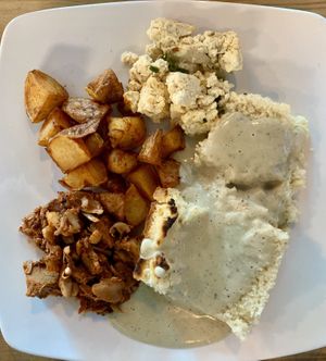 Biscuits/gravy at The Local Bison in Tulsa