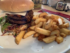 Almighty vegan burger at The Arisaig Hotel in Arisaig