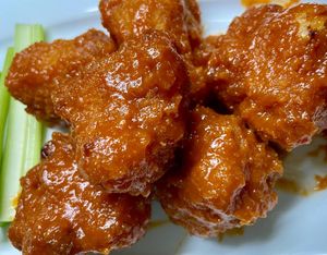 BBQ Cauliflower Tempura at Loving Vegan in Da Nang