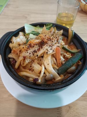 Korean noodles at Loving Vegan in Da Nang