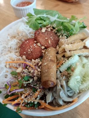 Special noodles at Loving Vegan in Da Nang