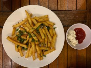 French fries at Loving Vegan in Da Nang