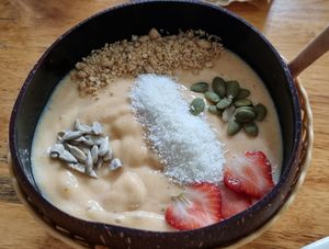 Tropical smoothie bowl  #Veganuary at Loving Vegan in Da Nang