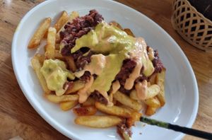 Chilli cheez fries  #Veganuary at Loving Vegan in Da Nang