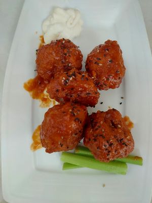 Cauliflower wings at Loving Vegan in Da Nang