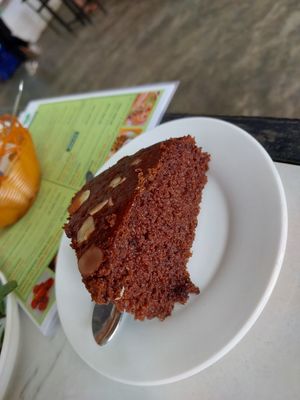 Chocolate cake at Loving Vegan in Da Nang