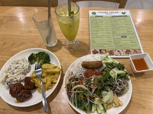 Two mains   at Loving Vegan in Da Nang