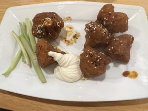 Cauli wings (some may have been eaten before photo taken)   at Loving Vegan in Da Nang