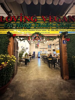 Entrance   at Loving Vegan in Da Nang