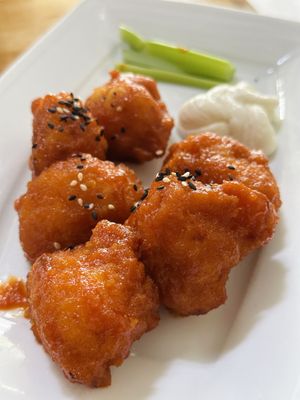 BBQ cauliflower tempura (50.000 VND)  at Loving Vegan in Da Nang