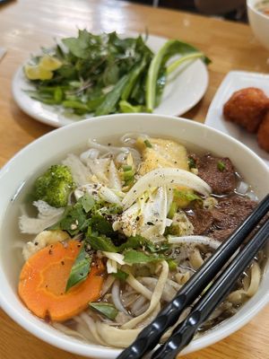 Pho (40.000 VND)  at Loving Vegan in Da Nang
