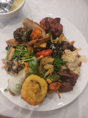 Buffet selection (120k) at Loving Vegan in Da Nang