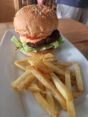 Burger at Loving Vegan in Da Nang