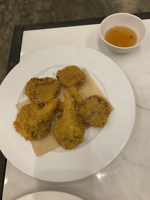 Fried mushrooms   at Loving Vegan in Da Nang