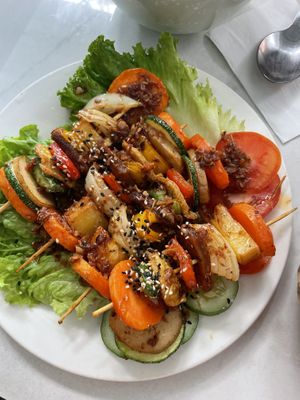 Skewers  at Loving Vegan in Da Nang