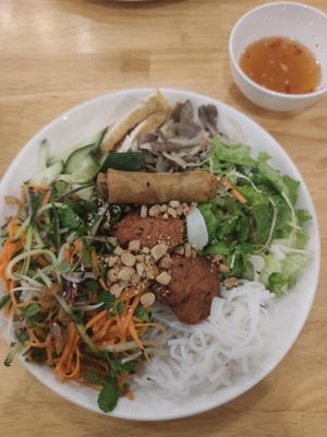 Loving vegan noodles at Loving Vegan in Da Nang