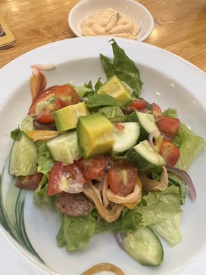 Gyro salad - delicious!  at Loving Vegan in Da Nang