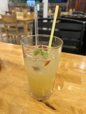 Ginger tea  at Loving Vegan in Da Nang