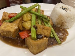 Teriyaki tofu  at Loving Vegan in Da Nang