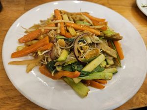 Singapore Noodles at Loving Vegan in Da Nang