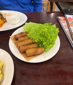 fried spring rolls  at Loving Vegan in Da Nang