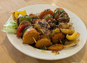 Skewers at Loving Vegan in Da Nang