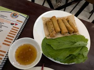 Crispy Spring Rolls at Loving Vegan in Da Nang