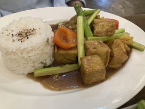 teriyaki tofu  at Loving Vegan in Da Nang