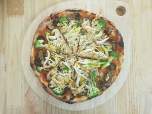 Pizza at Loving Vegan in Da Nang