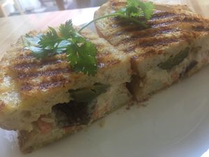 Grilled American sandwich  at Loving Vegan in Da Nang
