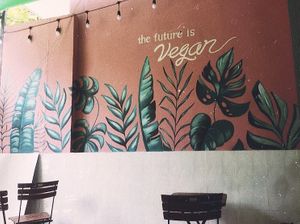 Outside at Loving Vegan in Da Nang