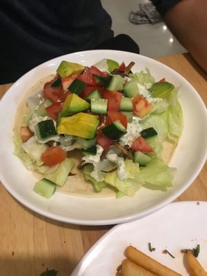 Gyros - bit tricky to eat as there was sooo much toppings for the wrap, but still yummy at Loving Vegan in Da Nang