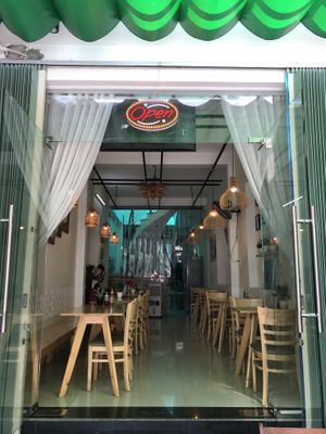 Loving vegan from outside terrace  at Loving Vegan in Da Nang