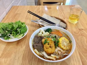 Royal Golden soup at Loving Vegan in Da Nang