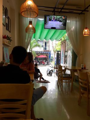 Interior at Loving Vegan in Da Nang
