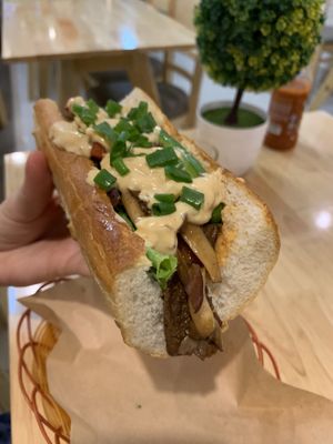 Vegan Philly cheese steak (daily special) at Loving Vegan in Da Nang