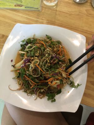 Banana blossom salad  at Loving Vegan in Da Nang