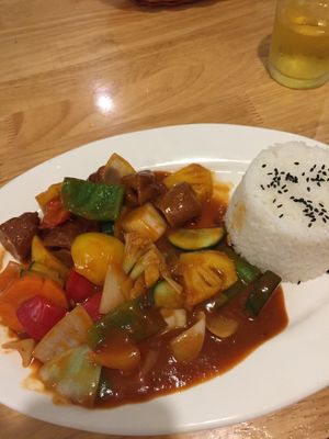 BBQ nuggets  at Loving Vegan in Da Nang